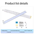 LED Night Light 20/30/40/60CM Motion Sensor Wireless USB Cabinet Night Light Wardrobe Lamp for Kitchen Cabinet Bedroom Wardrobe