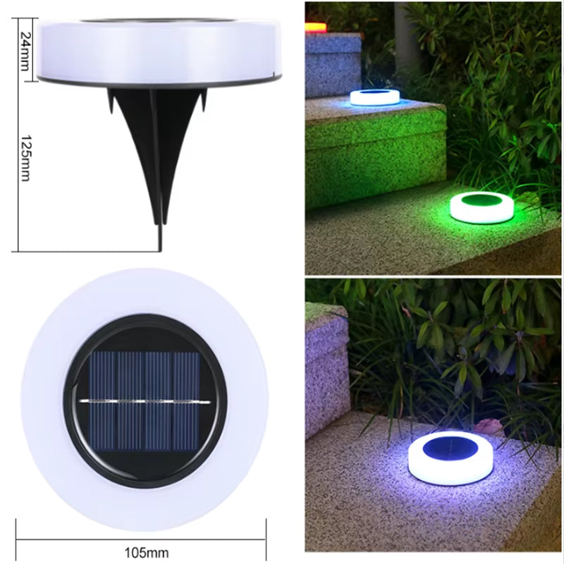 LED Solar Garden Light Outdoor Waterproof Garden Decoration Dog Cat Animal Paw Print Lights Path Lawn Lamp String Paths Light