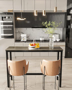 Bar Table, Bar Height Pub Table, High Top Cocktail Table for Kitchen Dining