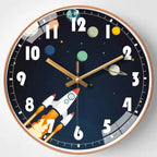 Wall Clock Home Decor Circular Clock Mirror Interstellar Universe Clock Simple Art Bedroom Wall Children'S Room Mute Clock