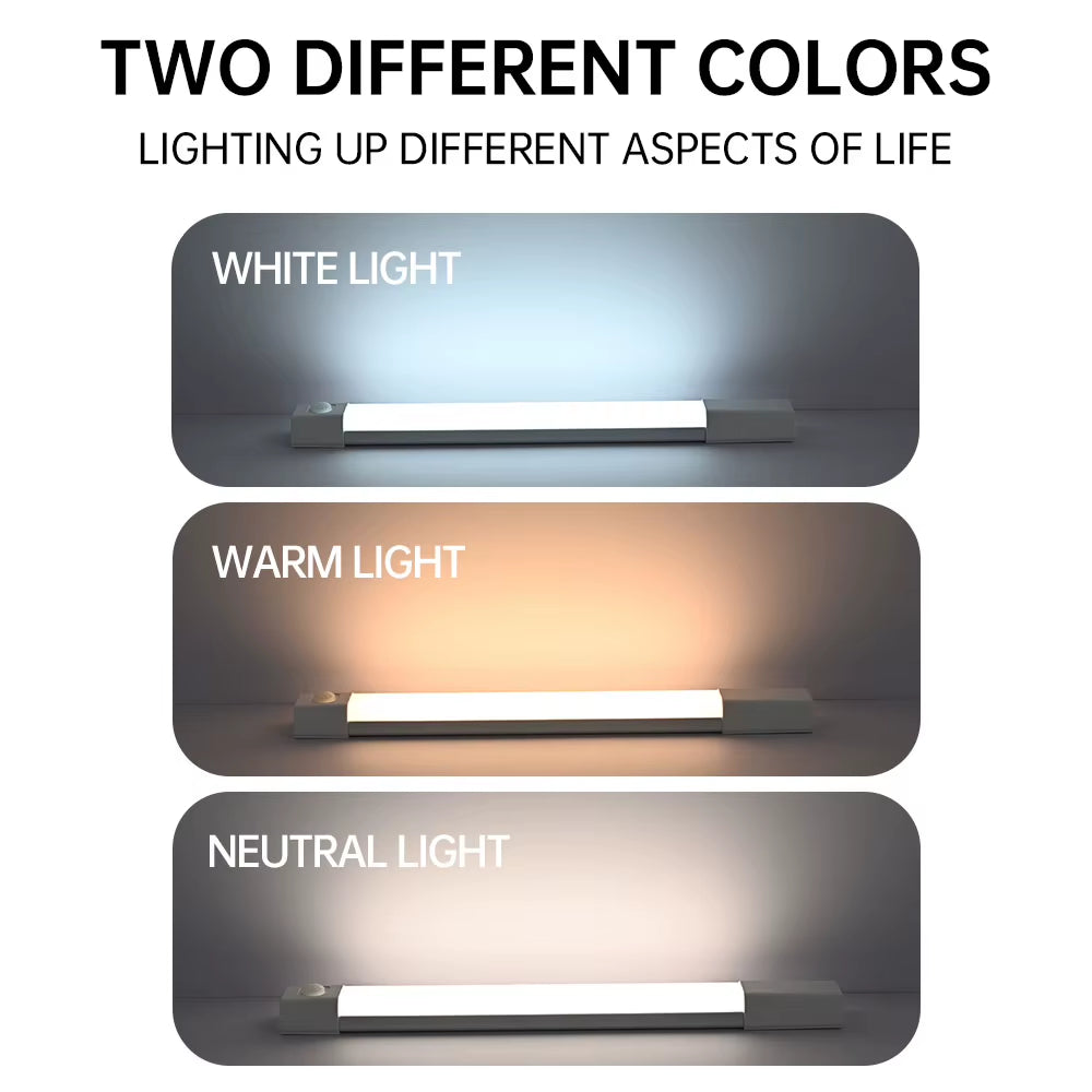 LED Night Light Motion Sensor Light Wireless USB Led Cabinet Night Wardrobe Lamp for Kitchen Cabinet Bedroom Wardrobe Sensor LED