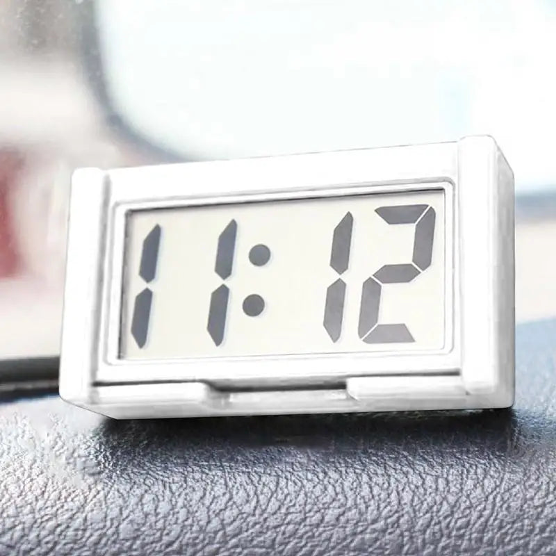 Mini Digital Clock Large Screen Car Dashboard Electronic Clock Self-Adhesive Mini Clock Durable Car Clock for Truck Dashboard