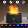 Humidificateur à huiles essentielles diffuseur d'air de 180 ml, diffuseur de brume aromatique avec effet feu et LED à changement de couleur 7 pour bureau