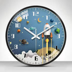 Wall Clock Home Decor Circular Clock Mirror Interstellar Universe Clock Simple Art Bedroom Wall Children'S Room Mute Clock