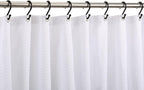 Metal Shower Curtain Hooks, Rust Proof Shower Curtain Rings, Black Shower Curtain Hooks for Bathroom, S Shaped Decorative Shower Hooks Hangers for Shower Curtain Rod,Set of 12