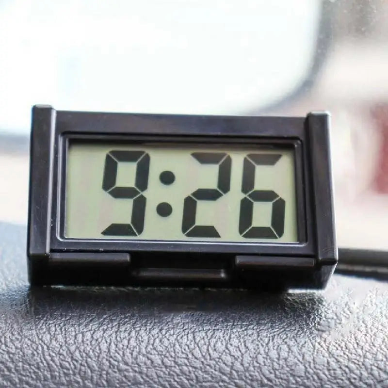 Mini Digital Clock Large Screen Car Dashboard Electronic Clock Self-Adhesive Mini Clock Durable Car Clock for Truck Dashboard