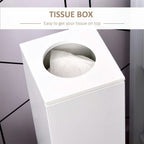 Bathroom Cabinet, Storage Cabinet,Small Toilet Paper Cabinet, Bathroom Corner Cabinet with Doors and Shelves, White