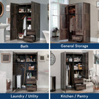 Select Wardrobe Armoire, Reclaimed Pine Finish