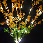 Solar Garden Lights Outdoor Decorative, 2 Pack Solar Canola Flower Lights, LED Solar Stake Lights Waterproof Lights for Patio, Garden, Yard, Lawn, Pathway