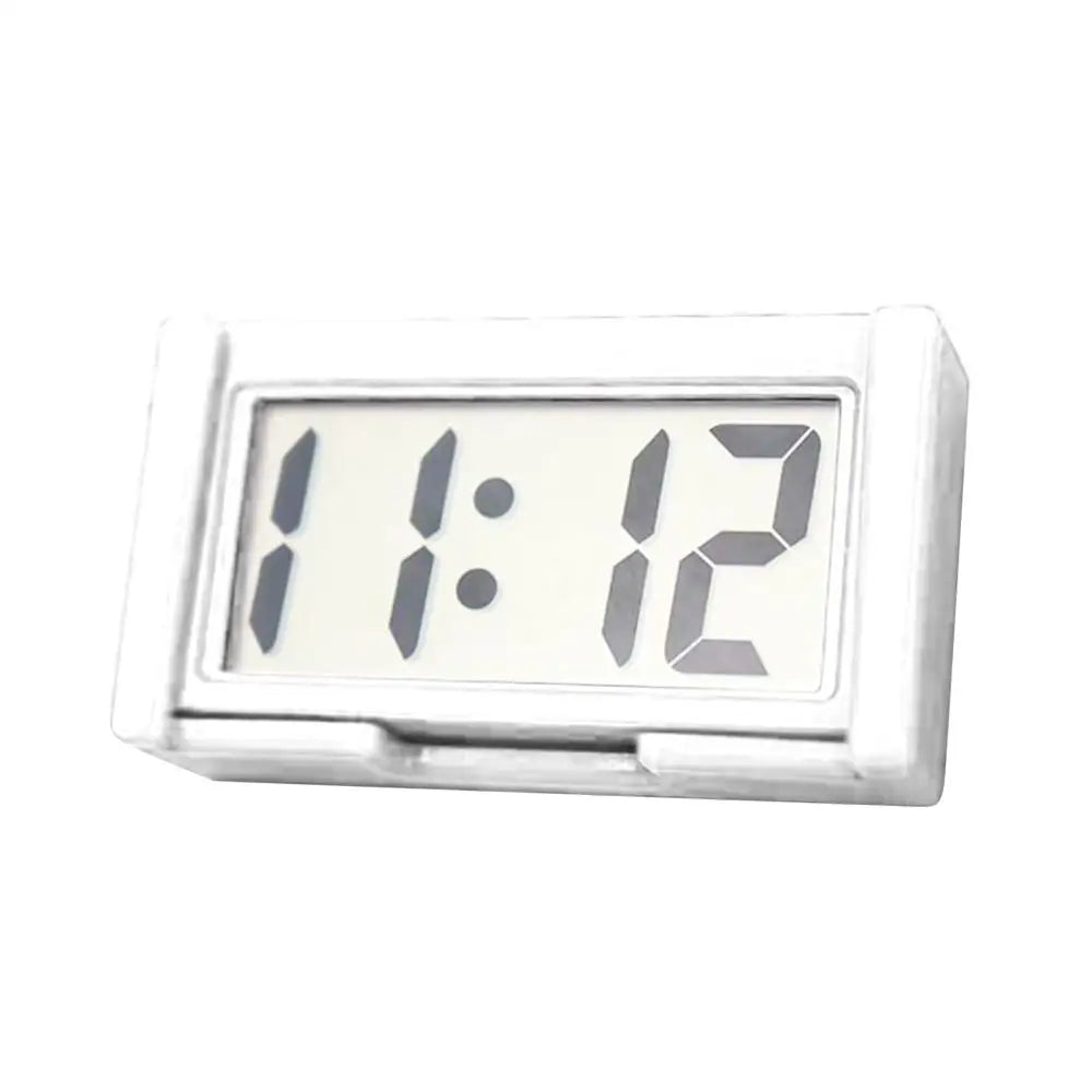 Mini Digital Clock Large Screen Car Dashboard Electronic Clock Self-Adhesive Mini Clock Durable Car Clock for Truck Dashboard
