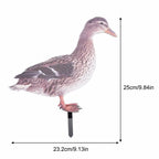1Pcs Acrylic Duck Garden Stake Garden Decoration Chicken Garden Figures Yard Garden Statue Decor Outdoor Lawn Decor Decoration