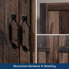 Select Wardrobe Armoire, Reclaimed Pine Finish