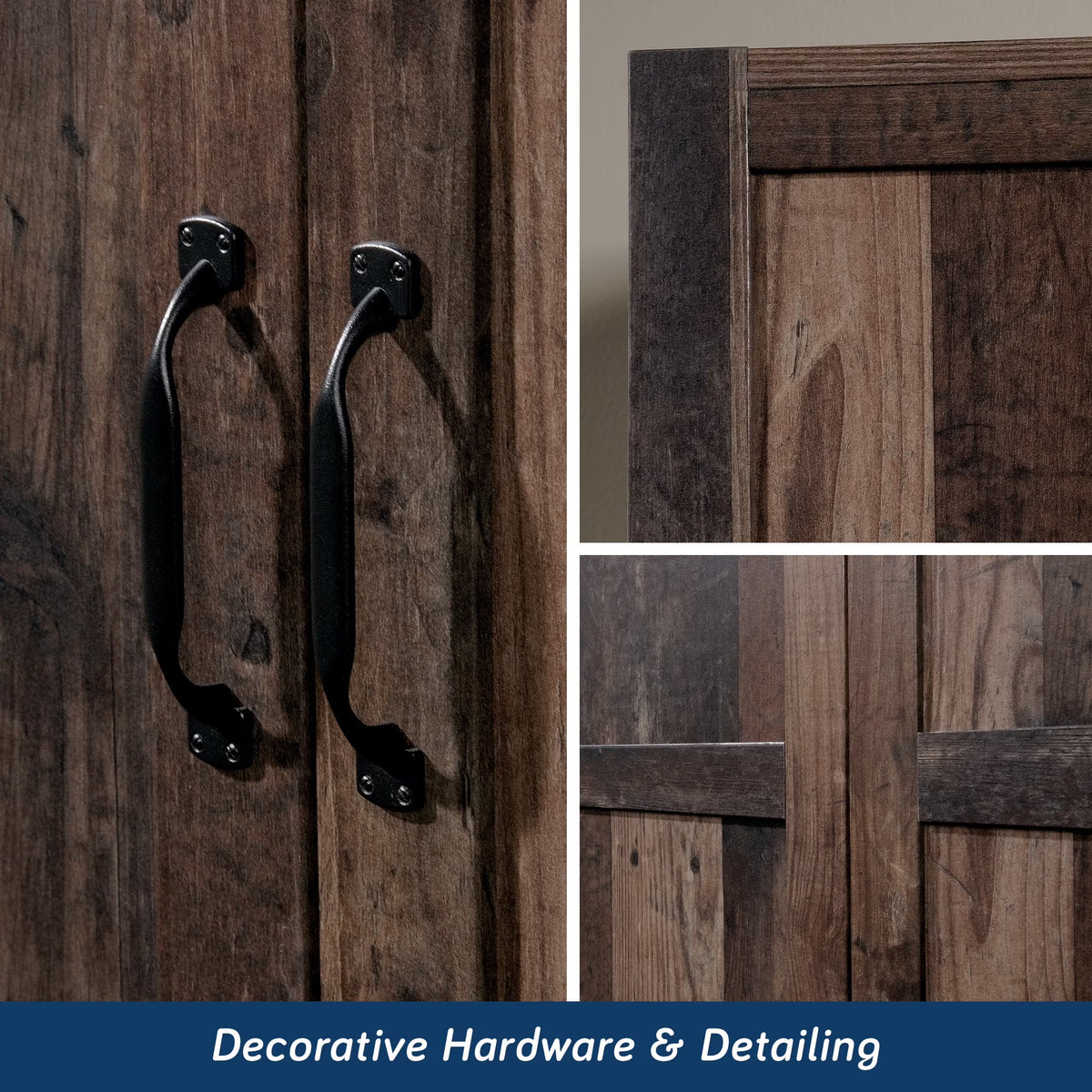 Select Wardrobe Armoire, Reclaimed Pine Finish