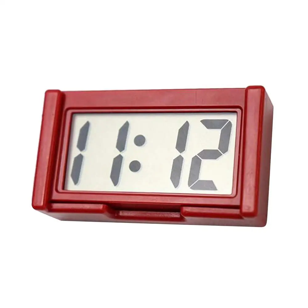 Mini Digital Clock Large Screen Car Dashboard Electronic Clock Self-Adhesive Mini Clock Durable Car Clock for Truck Dashboard