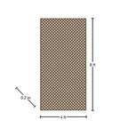 4 Ft. X 8 Ft. Brazilian Walnut Privacy Diamond Vinyl Lattice Panel - Solid Border