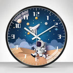 Wall Clock Home Decor Circular Clock Mirror Interstellar Universe Clock Simple Art Bedroom Wall Children'S Room Mute Clock