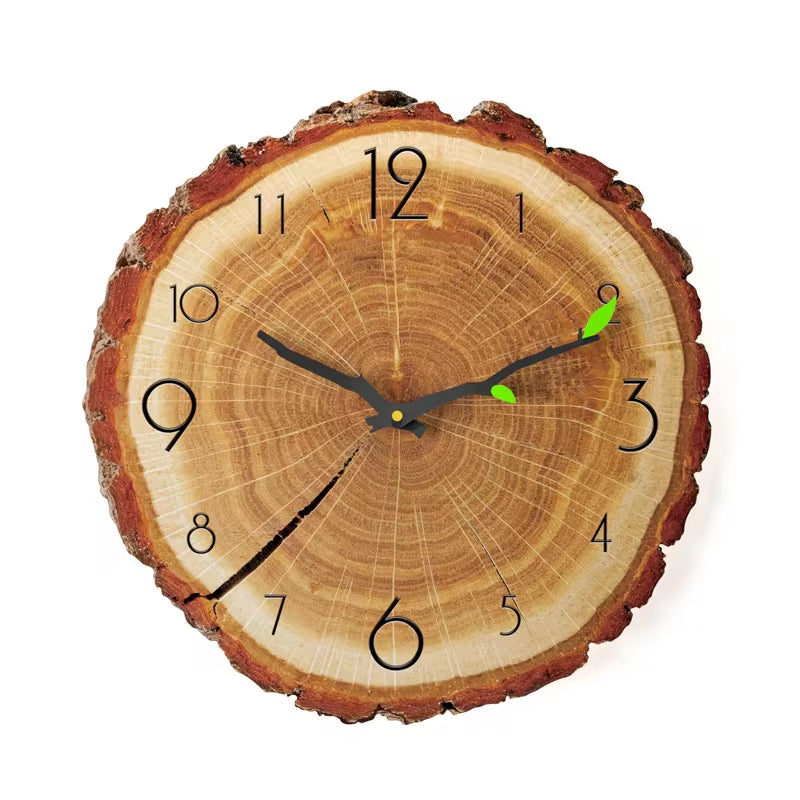 Vintage Wooden Wall Clock Modern Design Vintage Rustic Retro Clock Home Office Cafe Decoration Art Large Wall Watch