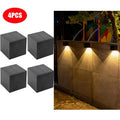 LED Solar Light Outdoor Garden Square Wall Lamp Outdoor Courtyard Garden Fence Lighting Wall Decoration Lamp