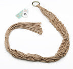 4 Pack Macrame Plant Hangers Indoor Hanging Planter Basket Decorative Flower Pot Holder Jute Rope for Indoor Outdoor Home Decor 4 Legs 40 Inch, Brown