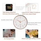 8 Inch Mute Quartz Wall Clock Cubic Digital Clock Living Room Bedroom Wall Clock Simple Digital Clock Home Decorations