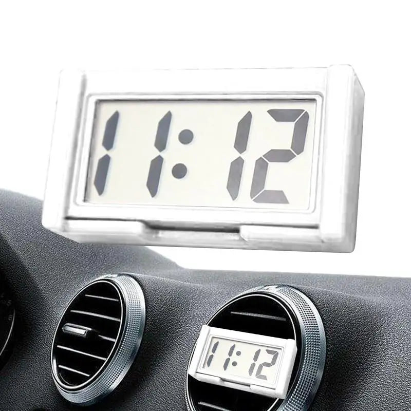 Mini Digital Clock Large Screen Car Dashboard Electronic Clock Self-Adhesive Mini Clock Durable Car Clock for Truck Dashboard