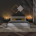 Floating Nightstand with Wireless Charging Station Bedside Table LED Smart Bedside Table Wall Mounted Nightstand Dorm Night Stand Black