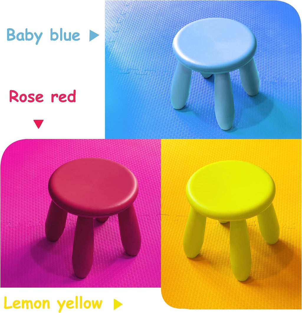 Kids Step Stool, Kindergarten Study Stools, Lightweight Footstools Are Sturdy and Durable, Very Suitable for Use in the Kitchen, Bathroom and Bedroom(Light Blue)…