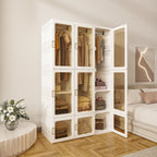Foldable Wardrobe Closet with Hanging Rods