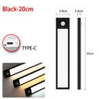 LED Night Light 20/30/40/60CM Motion Sensor Wireless USB Cabinet Night Light Wardrobe Lamp for Kitchen Cabinet Bedroom Wardrobe