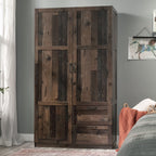 Select Wardrobe Armoire, Reclaimed Pine Finish