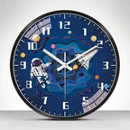 Wall Clock Home Decor Circular Clock Mirror Interstellar Universe Clock Simple Art Bedroom Wall Children'S Room Mute Clock