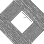 4 Ft. X 8 Ft. Brazilian Walnut Privacy Diamond Vinyl Lattice Panel - Solid Border