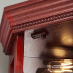 Bar Cabinet,Cabinet Shelf Glass Cabinet Shelves,Corner Curio Cabinet Lighted Corner Display, Glass Display Shelf Shelving Bar Cabinet with Tempered Glass Door