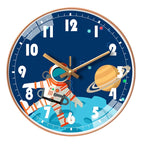 Wall Clock Home Decor Circular Clock Mirror Interstellar Universe Clock Simple Art Bedroom Wall Children'S Room Mute Clock