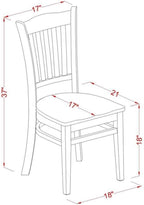 DLGR3-WHI-W Ensemble de table de salle à manger de 3 pièces pour petits espaces, comprenant une table de salle à manger ronde avec tablette rabattable et 2 chaises à assise en bois, 42X42 Inch, Blanc lin