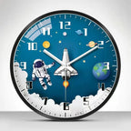 Wall Clock Home Decor Circular Clock Mirror Interstellar Universe Clock Simple Art Bedroom Wall Children'S Room Mute Clock