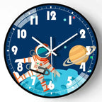 Wall Clock Home Decor Circular Clock Mirror Interstellar Universe Clock Simple Art Bedroom Wall Children'S Room Mute Clock