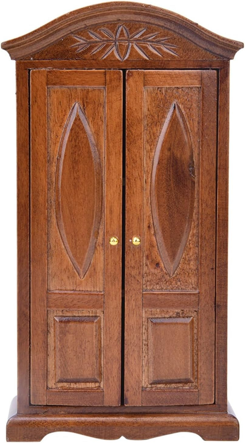 Dollhouse Furniture 1:12 Doll House Wardrobe Closet Vintage Mini