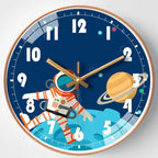 Wall Clock Home Decor Circular Clock Mirror Interstellar Universe Clock Simple Art Bedroom Wall Children'S Room Mute Clock