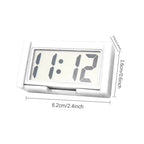 Mini Digital Clock Large Screen Car Dashboard Electronic Clock Self-Adhesive Mini Clock Durable Car Clock for Truck Dashboard